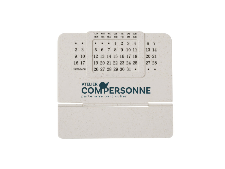 Calendrier perpétuel en paille